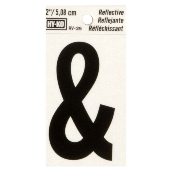 Hy-Ko 2In Reflective Ampersand, 10PK B00399 - main